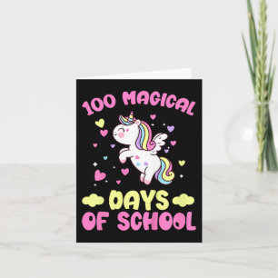 Cartão Crianças 100º Dia De Meninas Escolares 100 Dias Má