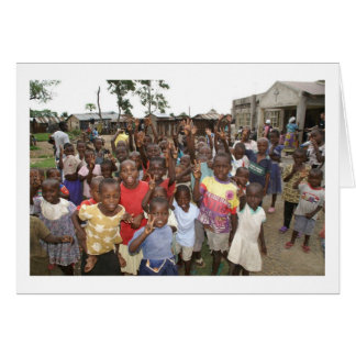 Cartão Crianças de Kisumu do POP