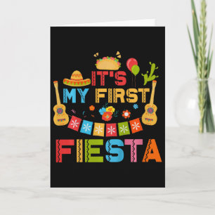 Cartão Crianças É Meu Primeiro Aniversário Fiesta Anivers