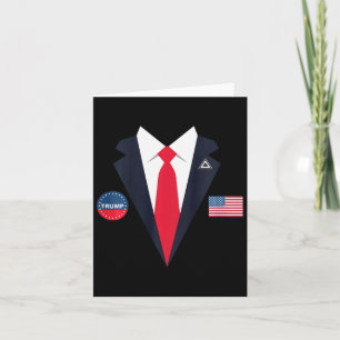 Cartão Crianças Engraçadas Trump Halloween Costume Dos Eu