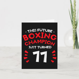 Cartão Crianças Este Futuro campeão de boxe acabou de vir