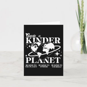 Cartão Crianças Fofas Dia Da Terra Crie Um Planeta Mais G