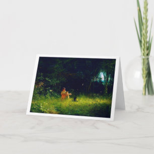 Cartão Crianças na Floresta, Ivan Kramskoi