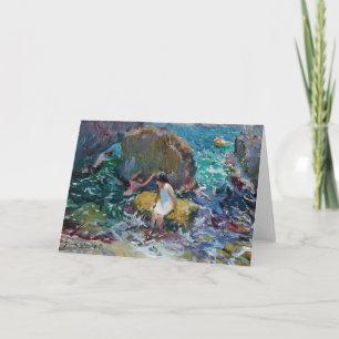 Cartão Crianças na praia, Jávea   Joaquín Sorolla