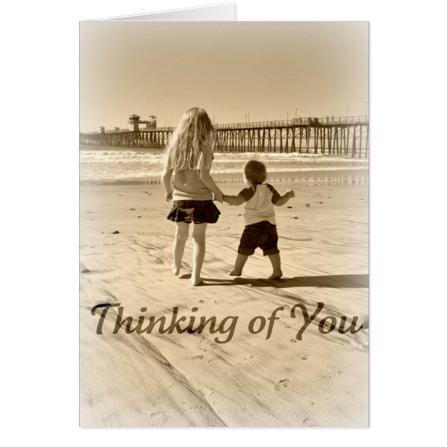 Cartão Crianças Pensando (Frente)