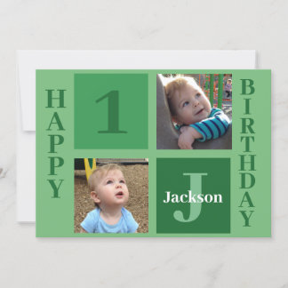 Cartão Crianças Personalizadas Foto de Feliz Aniversário