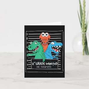 Cartão Crianças segundo Quantificado Dinossauro Poster de