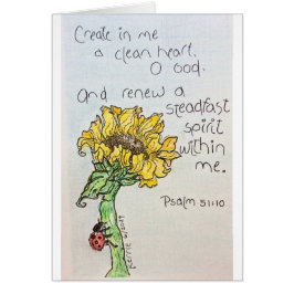 Cartão Criar em mim...