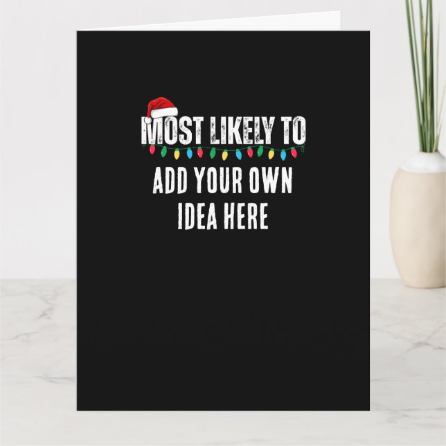 Cartão 😂 Criar um Engraçado, com mais probabilidades de  (Frente)