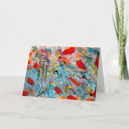 Cartão Criative Artiter Abstrato Thinker Birthday