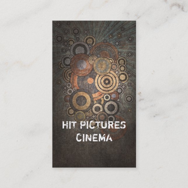 Cartão criativo do vertical do negócio das (Frente)