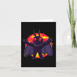 Cartão Criaturas Criptidas Cute de Mothman Ponto Agradáve
