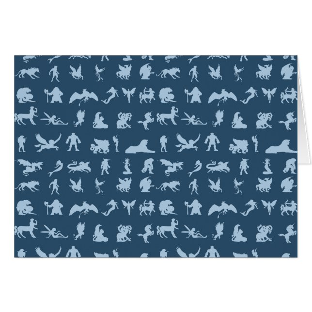 Cartão Criaturas da mitologia (Frente Horizontal)