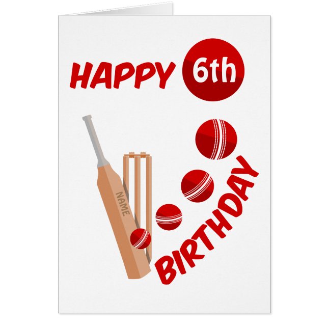 Cartão Cricket Birthday (Frente)