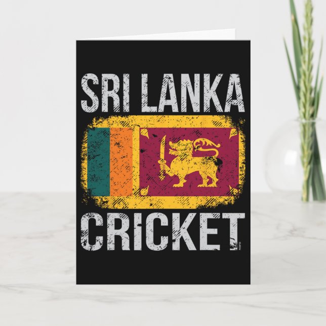 Cartão Cricket do Sri Lanka (Frente)