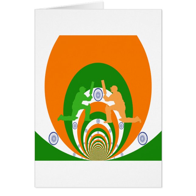 Cartão Cricket India (Frente)