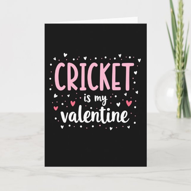 Cartão Cricket My Valentine Card (Frente)