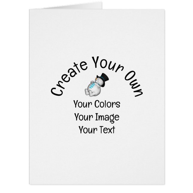 Cartão Crie a sua própria placa personalizada (Frente)