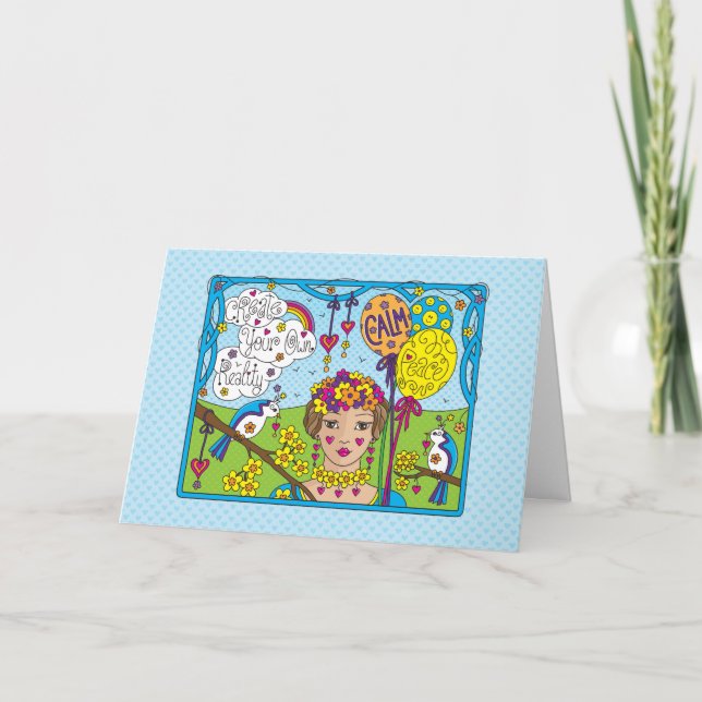 Cartão Crie a sua própria placa Reality_Greeting (Frente)