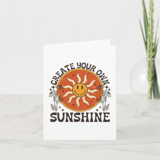 Cartão Crie a sua própria placa sunshine