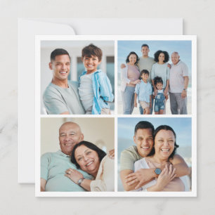 Cartão Crie a sua saudação da Colagem de Fotografias