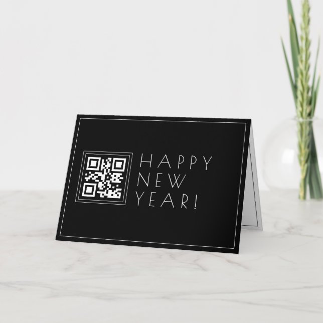 Cartão Crie instantaneamente código QR | Estilosos Feliz  (Frente)