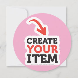 Cartão CRIE-O-SEU-PRÓPRIO design de upload personalizado 