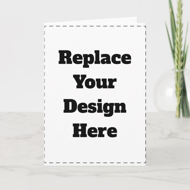 Cartão Crie seu próprio branco (Frente)