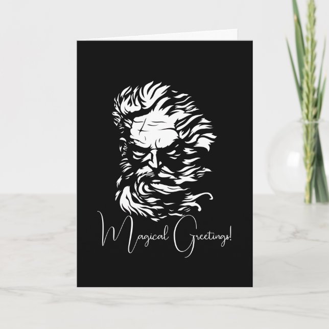 Cartão Crie seu próprio chefe de Zeus (Frente)