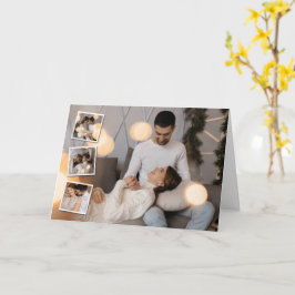 Cartão Crie seu próprio colagem de 4 fotos