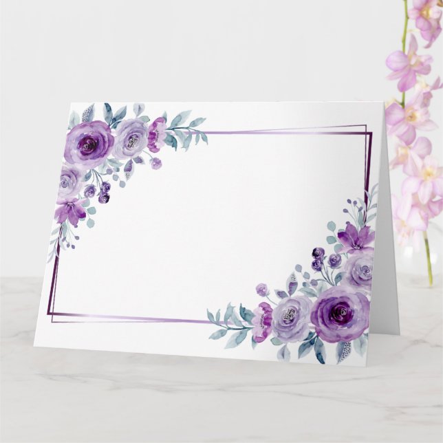 Cartão Crie seu próprio design personalizado (Orquídea)