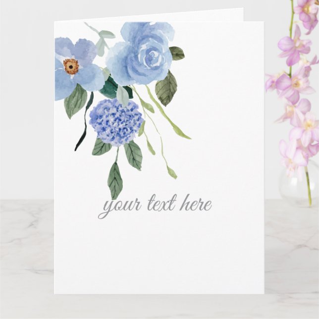 Cartão Crie seu próprio design personalizado (Orquídea)