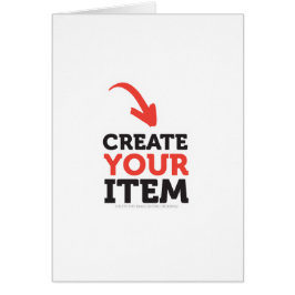 Cartão CRIE-SEU PRÓPRIO DIY Faça upload personalizado de