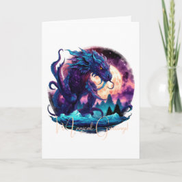 Cartão Crie Seu Próprio Dragão De Água Crônica Mítico