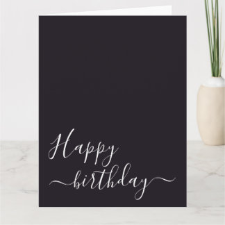 Cartão Crie seu próprio Feliz Aniversário Personalizado