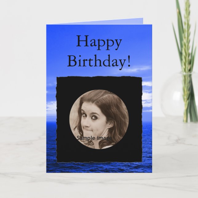 Cartão CRIE seu próprio | Quadro de fotos personalizado (Frente)