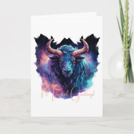 Cartão Crie Seu Próprio Touro De Minotauro Mítico