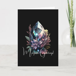 Cartão Crie seus próprios cristais brilhantes