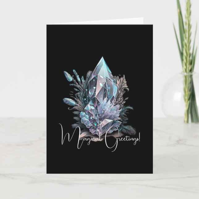 Cartão Crie Seus Próprios Cristais de Prata (Frente)