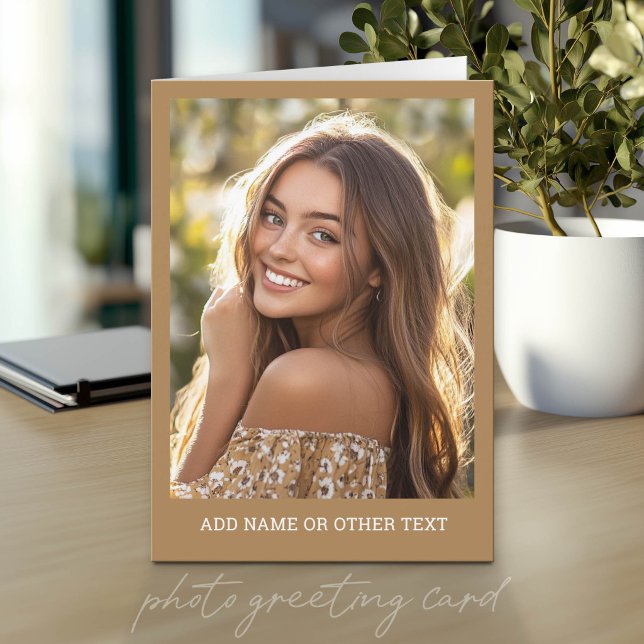 Cartão Crie Sua Própria Arte no Instagram (Photo Greeting Card)