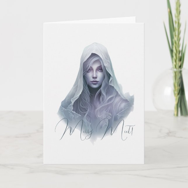 Cartão Crie Sua Própria Bruxa Roxa (Frente)