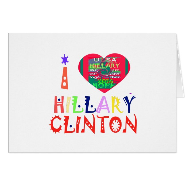 Cartão Crie Sua Própria Citação De Amor Hillary Inspiraci (Frente Horizontal)