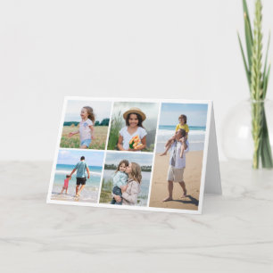 Cartão Crie Sua Própria Colagem de 5 Fotos