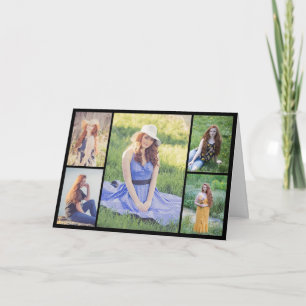 Cartão Crie sua própria colagem de fotos