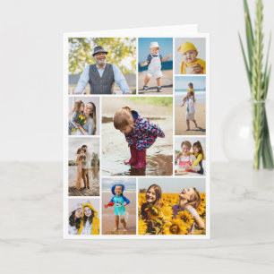 Cartão Crie sua própria colagem de fotos 11