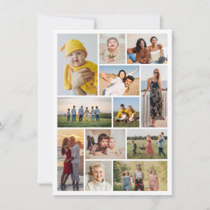 Cartão Crie Sua Própria Colagem De Fotos 12