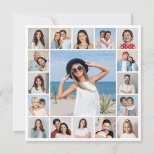 Cartão Crie Sua Própria Colagem De Fotos 17