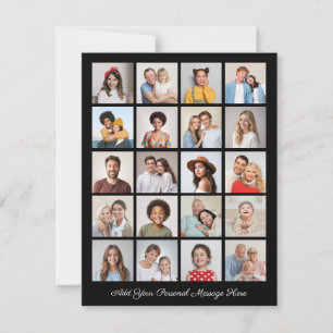 Cartão Crie sua própria colagem de fotos 20 adicione sua