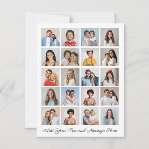 Cartão Crie sua própria colagem de fotos 20 adicione sua