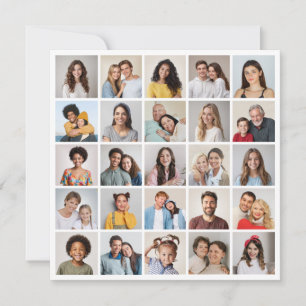 Cartão Crie Sua Própria Colagem De Fotos 25